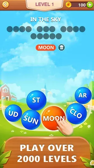 Word Bubble Puzzle — Word Game [MOD: Все открыто] - Скриншот 1