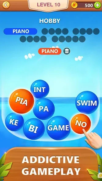 Word Bubble Puzzle — Word Game [MOD: Все открыто] - Скриншот 2