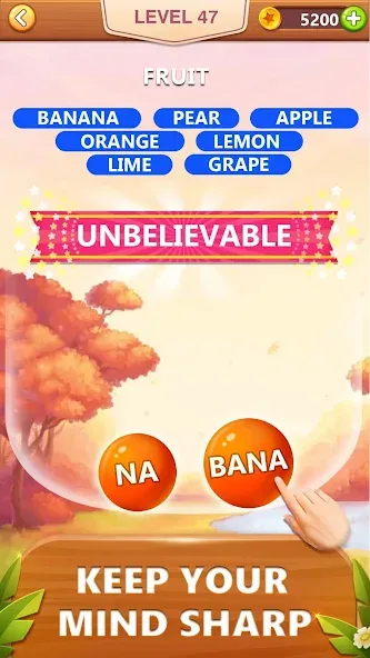 Word Bubble Puzzle — Word Game [MOD: Все открыто] - Скриншот 3