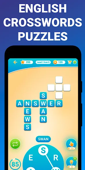 Words from word: Crosswords [MOD: Меню/Много денег] - Скриншот 5