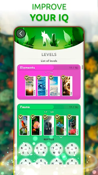 Word Connect — Words of Nature [MOD: Мод Меню/Взлом] - Скриншот 5