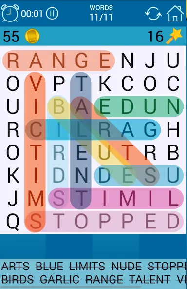 Word Search [MOD: Все открыто] - Скриншот 1