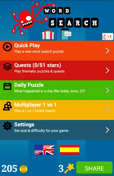Word Search [MOD: Все открыто] - Скриншот 3