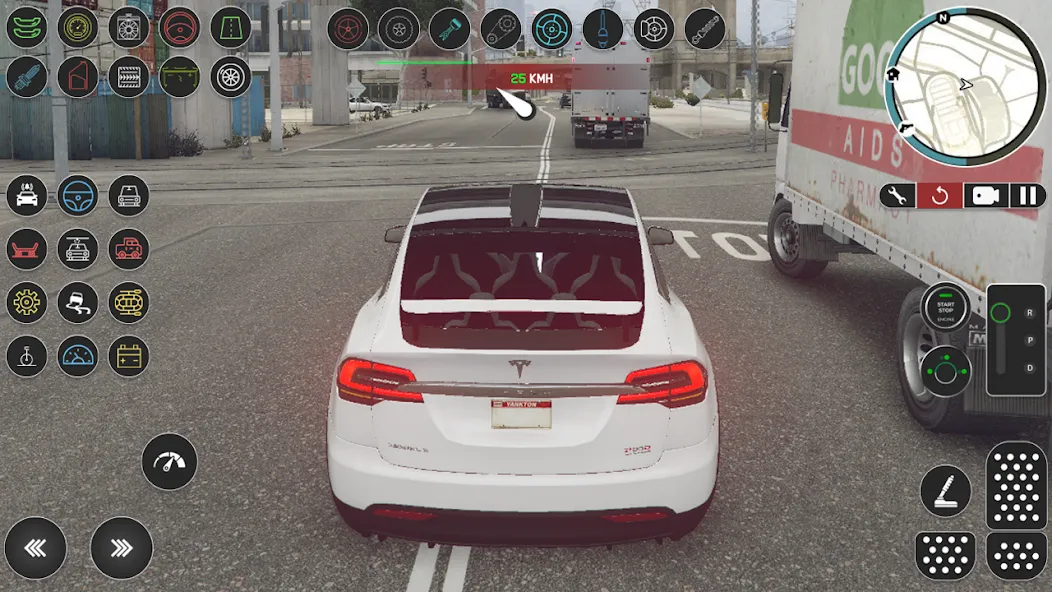 Electric Tesla Model X Driver (Электрический водитель   ) [MOD: Все разблокировано] - Скриншот 2