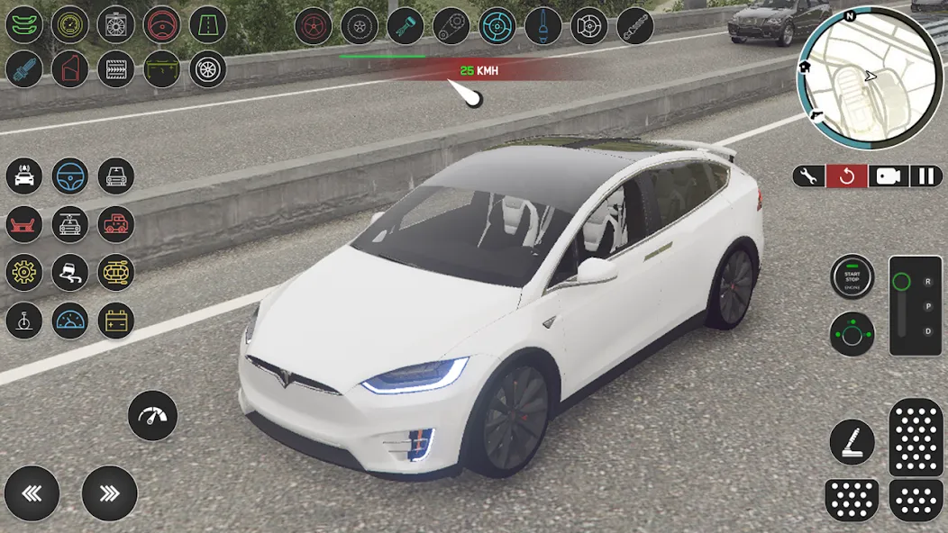 Electric Tesla Model X Driver (Электрический водитель   ) [MOD: Все разблокировано] - Скриншот 3