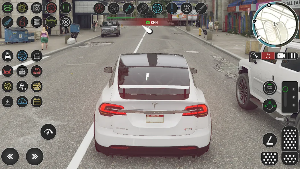 Electric Tesla Model X Driver (Электрический водитель   ) [MOD: Все разблокировано] - Скриншот 4